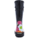 Bogs Rain Spring Flowers Boot,Black Multi,Size 12 71927-009-12