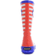 Bogs Rain Stripes Boot,Red Multi,Size 4 71547-640-4