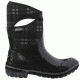 Bogs Womens Plimsoll Plaid Mid Boot,Black,Size 6 71786-001-6