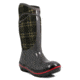 Bogs Womens Plimsoll Plaid Tall Boot,Gray,Size 12 71785-011-12