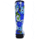 Bogs Womens Spring Flowers Rain Boot,Navy Multi,Size 6 71897-492-6