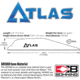 Bohning Atlas Vanes, 100 Pack, Neon Green, 101072NG28