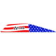 Bohning Atlas Vanes, 100 Pack, Red/Blue, 101072AF28