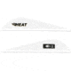 Bohning Heat Vane 2.5'' Solid White 100pk