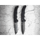 Boker 01BO796 Intention II 3.35 Folding Dagger Plain D2 Steel Blade Black G10
