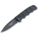 Boker 01Kals99 Kalashnikov Pocket 3.35 Plain D2 Steel Blade Black Aluminum Handle