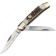 Boker Traditional Series 2.0 Copperhead Folding Knife, D2 Tool Steel, Mirror Clip/Skinner Blades, Stag Handle, 110823ST