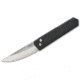 Boker Plus BP Kwaiken Compact Automatic Folding Knives, Lucas Burnley, 3.1in, 154CM, Skinner, Aluminum, Stonewash, Black, 01BO254