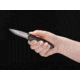 Boker Plus Damascus Gent I Folding Knife 3.23in, Damascus, Drop Point Blade, Ebony Black Handle, 01BO101DAM