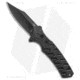 Boker Plus Strike Bowie Automatic Folding Knife, 3.25in, D2, Clip Point Blade, Aluminum Black Handle, Black/Black, 7.875in, BHQ-125300