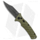 Boker Plus Strike Bowie Automatic Folding Knife, 3.25in, D2, Clip Point Blade, Aluminum OD Green Handle, Black/OD Green, 7.875in, BHQ-125301