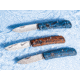 Boker Plus Tech Tool Folding Knife, 3.63in Closed, 2.88in Satin 12C27 Sandvik Stainless Steel Blade, Orange G10 Handle, Damascus Pattern Handle, 01BO558