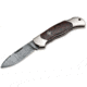 Boker Solingen Junior Scout Folding Knife, 2.76in, Damascus, Curly Birch Wood, Nickel Silver Brown Handle, 111920DAM