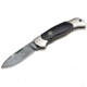 Boker Solingen Junior Scout Folding Knife, 2.76in, Damascus, Ironwood, Nickel Silver Black Handle, 111930DAM
