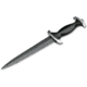 Boker Solingen Swiss Dagger Mosaic Fixed Blade Knife, 8.62in, Damascus, Ebony Handle, 121552DAM