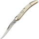 Boker Toothpick Smooth White Bone Folding Knife, 3.25in Closed, D2 Tool Steel Blade, White Smooth Bone Handle, 110846