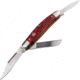 Boker Traditional Series 2.0 Medium Stockman Folding Knife, 3.38in Closed, D2 Steel, Clip Point/Sheepsfoot/Pen Blades, Jigged Red Bone Handle, Boxed, 110855