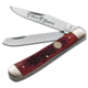 Boker USA Traditional Series Trapper Jigged Bone Knife, Red, Small, 110747