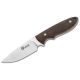 Boker USA Arbolito Pine Creek Wood Knife, Guayacan Ebony Wood Handle w/ Sheath 02BA701G