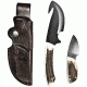 Boker USA Arbolito Guides Combo Set of Gut Hook Stag Knives w/ Sheath 02BA5130HH