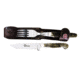 Boker USA Arbolito Stag Fork &amp; Knife Set w/ Leather Sheath 03BA501HH