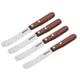 Boker USA Bagel Knife,4.5in CVM Steel,Traditional Cherry Wood Handle,Set of 4 130101SET