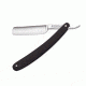 Classic Straight Razor Folding Knife, Black
