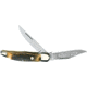 Boker USA Folding Hunter Stag Folding Knife w/ Leather Sheath 112020HH