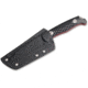 Boker Magnum Life Knife Fixed Blade Knife, 3.94 in, 440A Stainless Steel, Clip Point Blade, G10 Black Handle, 02MB201