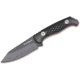 Boker Magnum Life Knife Fixed Blade Knife, 3.94 in, 440A Stainless Steel, Clip Point Blade, G10 Black Handle, 02MB201