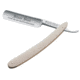Boker USA Silver Steel Straight Razor, White Micarta 140511