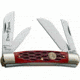 Boker USA Traditional Series Congress Jigged Knife, Red, Small, 110745