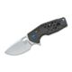 Fox Vox Suru Folding Knife, 2.3in, M390, Carbon Fibre, Blue, FX-526 CFBL