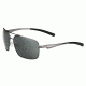 Bolle Brisbane Single Vision Prescription Sunglasses, Shiny Gunmetal Frame-11800SV