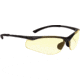 Bolle Contour Safety Glasses, Dark Gunmetal Frame, Amber Lens, 40046