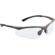 Bolle Contour Safety Glasses, Dark Gunmetal Frame, Clear Lens, 40044