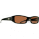 Bolle Dirty 8 Hottie Sunglasses - Shiny Black Frame, Polarized Sandstone Lens 10249