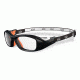 Bolle Swag Sport Protective Single Vision Prescription Safety Glasses,Rectangular,Black and Orange Frame 11996SV
