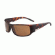 Bolle King Sunglasses,Matte Tortoise Frame,TLB Dark Rectangle Lens 12118