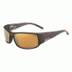 Bolle King Sunglasses, Matte Brown Sea Frame, Polarized Inland Gold Oleo AR Lens, 12120