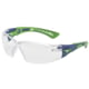 Bolle Rush+ Safety Glasss, PC/TRP Frame, Clear Lens, 40256