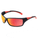 Bolle Speed Single Vision Prescription Sunglasses, Shiny Black/Red Frame-11628SV