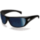 Bolle Cobra Sunglasses 11324, Shiny Black Frame, Polar Off Shore Blue Lens
