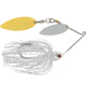 Booyah Covert Finesse Spinnerbait, Double Willow Blade, 3/8oz, 4in, Wt Silvrscl/Prlhd, BYCVF38NGW728