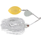 Booyah Covert Finesse Spinnerbait, Nickel Colorado Gold Oklahoma Blade, 3/8oz, 4in, Wt Silvrscl/Prlhd, BYCVF38NCGOK728