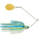 Booyah J.C. Covert Series Single Colorado Spinnerbait Fishing Hook, 3/8oz, 1 Piece, White/Chartreuse/Blue, BYCVS38GC730