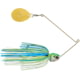 Booyah J.C. Covert Series Single Colorado Spinnerbait Fishing Hook, 1/2oz 4/0, 1 Piece, White/Chartreuse/Blue, BYCVS12G4C730