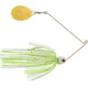 Booyah J.C. Covert Series Single Colorado Spinnerbait Fishing Hook, 3/8oz, 1 Piece, White/Chartreuse/Silver/Pearl, BYCVS38GC729