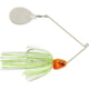 Booyah J.C. Covert Series Single Colorado Spinnerbait Fishing Hook, 1/2oz, 1 Piece, White/Chartreuse/Silver/Orange/Nickel, BYCVS12NC729O