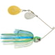 Booyah J.C. Covert Series Double Colorado Spinnerbait Fishing Hook, 1/2oz, 1 Piece, White/Chartreuse/Blue, BYCVS12NGC730